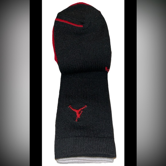 Nike Air Jordan Everyday Crew Socks 3 Pair Men 8-12 Red Black White w Jump Logo - Picture 9 of 12